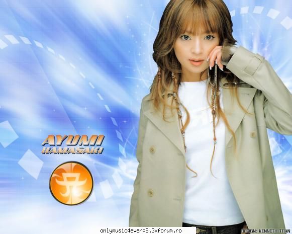 pun un wallpaper cu ayumi hamasaki, she rocks!!! wallpapers cu artisti!!